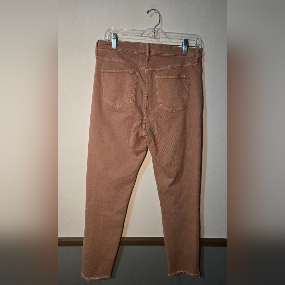 Gap True Skinny Jeans Womens 30 Coral Hi-Rise Distressed Hem - Picture 2 of 7